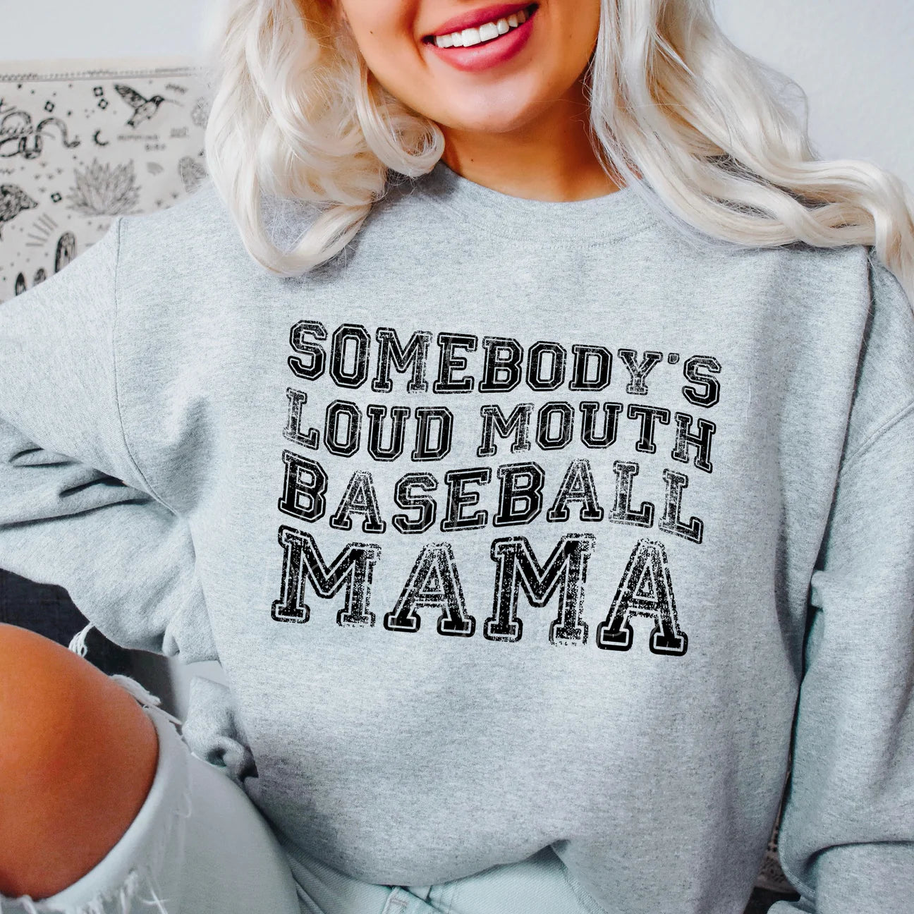 Loud Mouth Baseball Mom