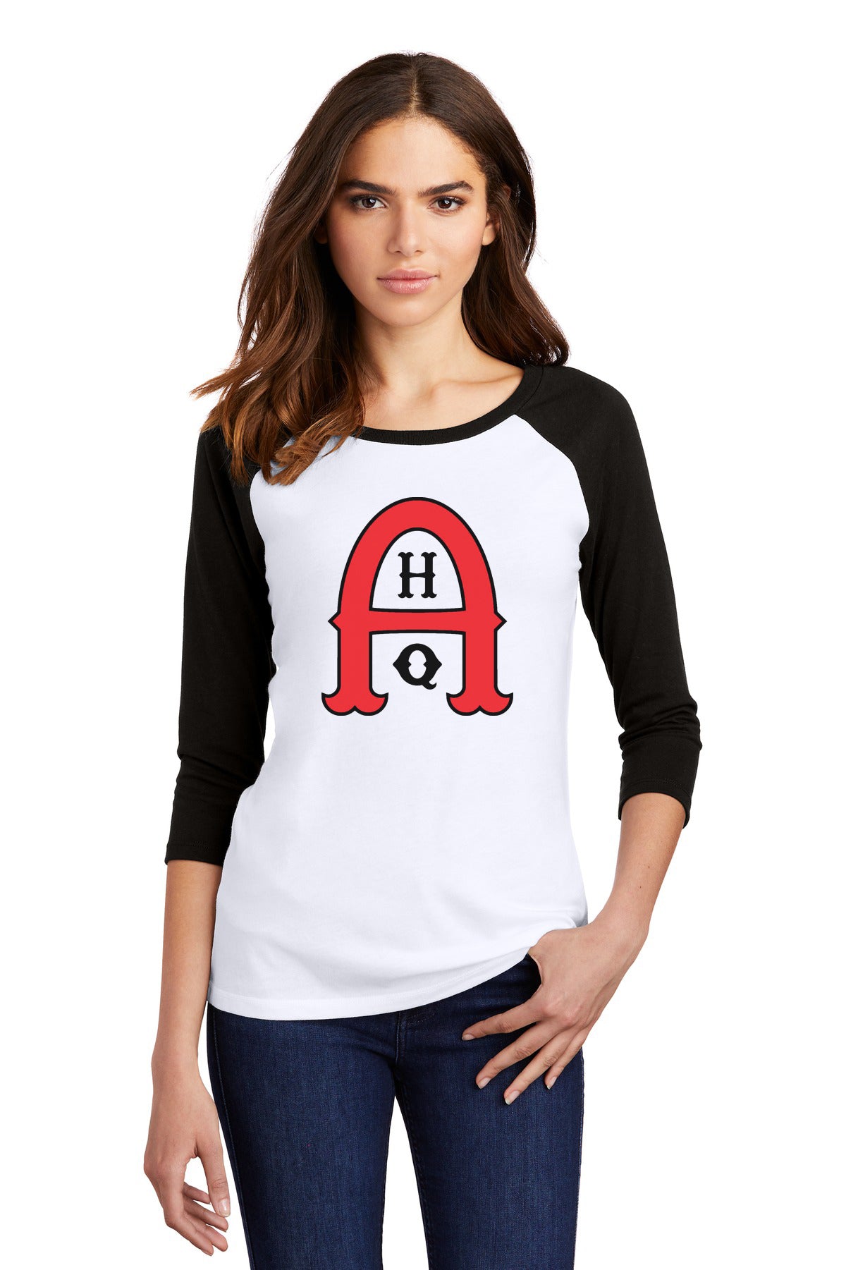 AHQ 3/4 Sleeve Raglan Baseball Tee