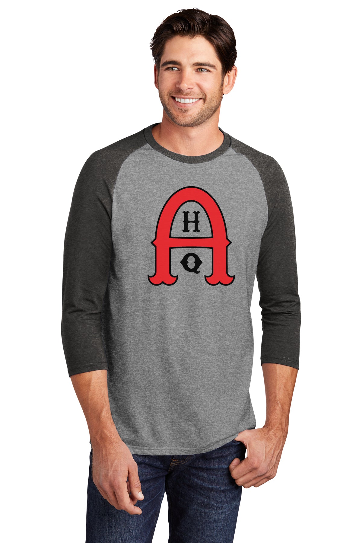 AHQ 3/4 Sleeve Raglan Baseball Tee