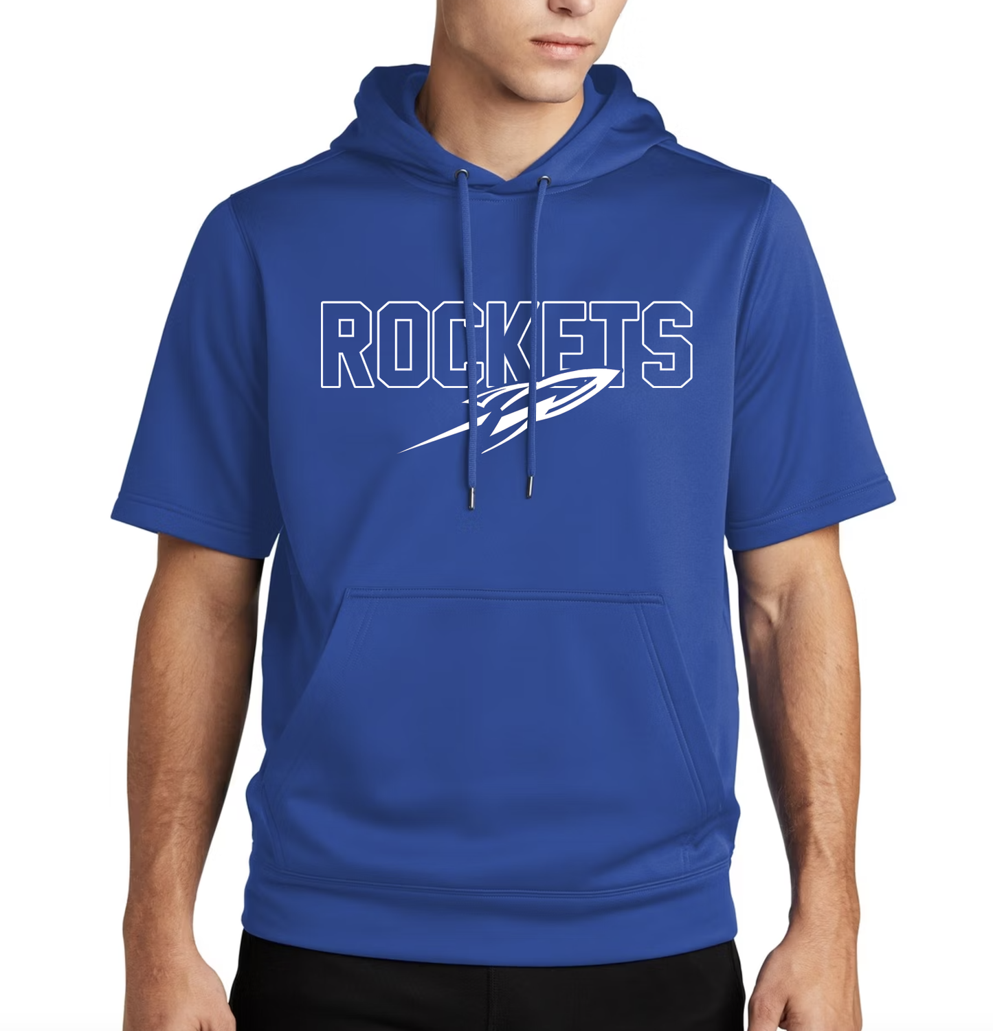 Sport-Tek Fleece Short Sleeve Hooded Pullover - ADULT