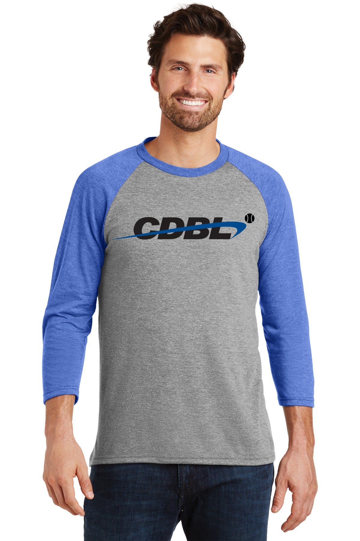 CDBL or Rockets 3/4 Sleeve Raglan Baseball Tee