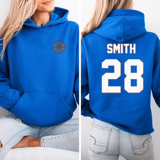 BBBL - SPANGLE Pocket Size Basketball w/ Name and Number