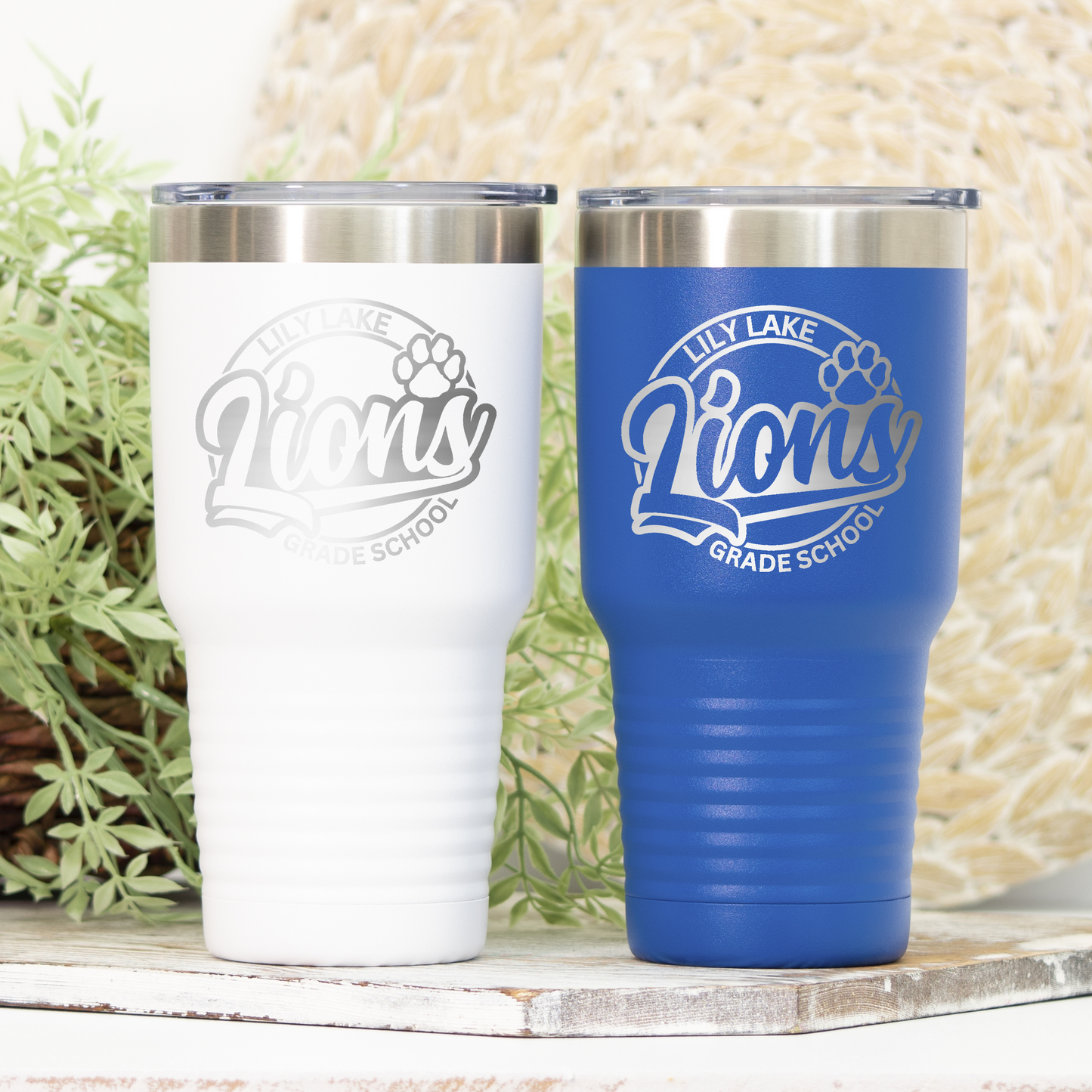 20 or 30 oz Lions Tumbler with Slide Lid