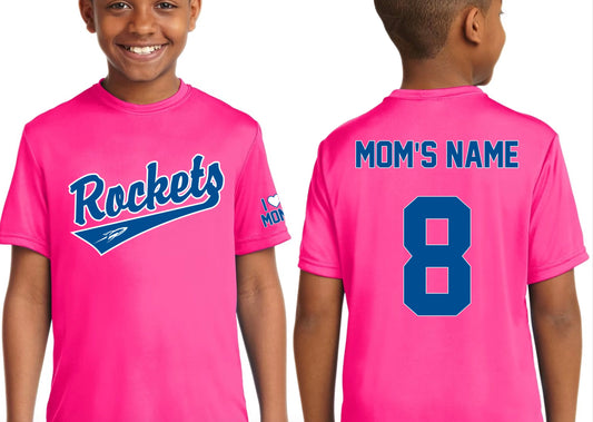 Rockets Mother's Day Jersey - Bright Pink - Adult and Youth