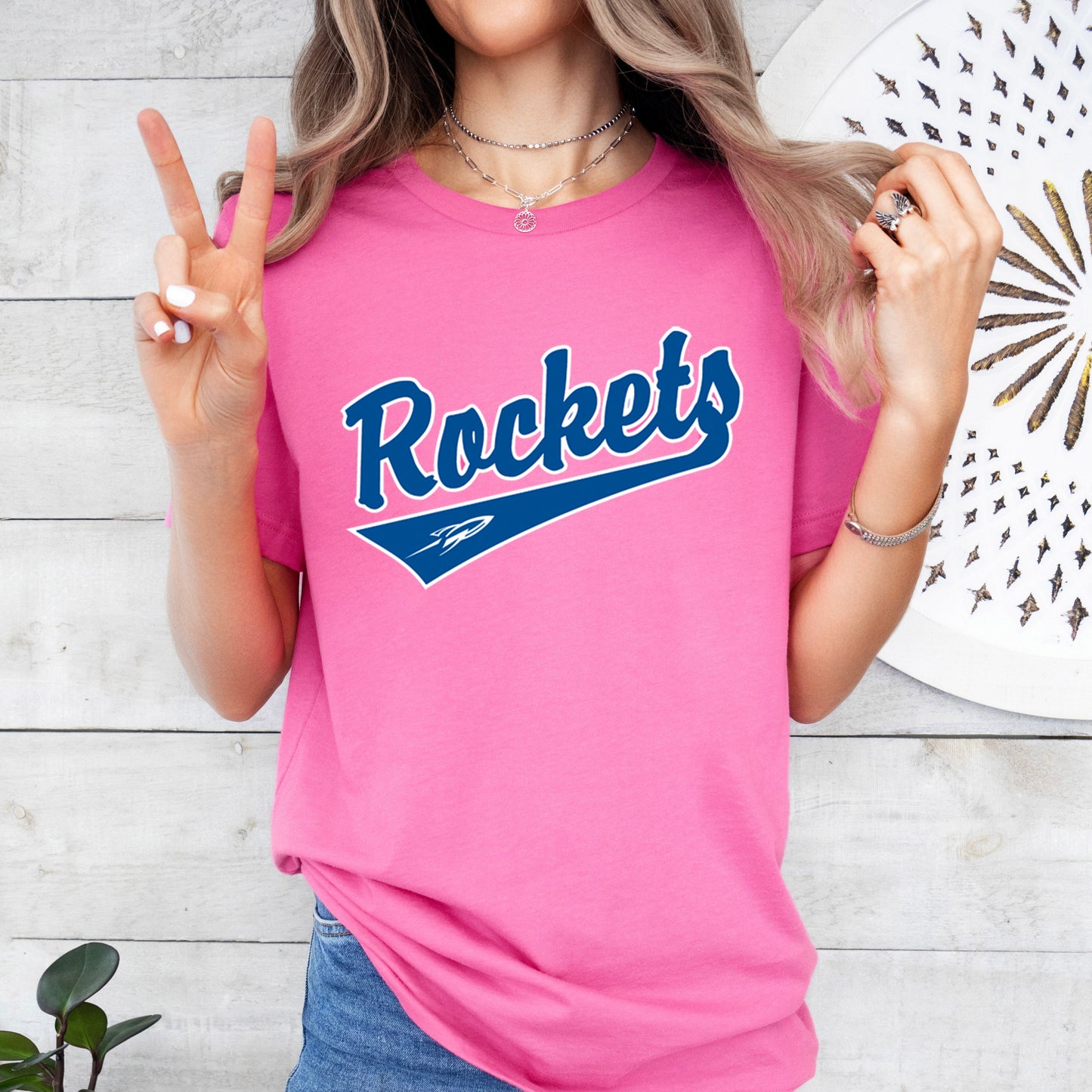 Rockets Logo - Charity Pink