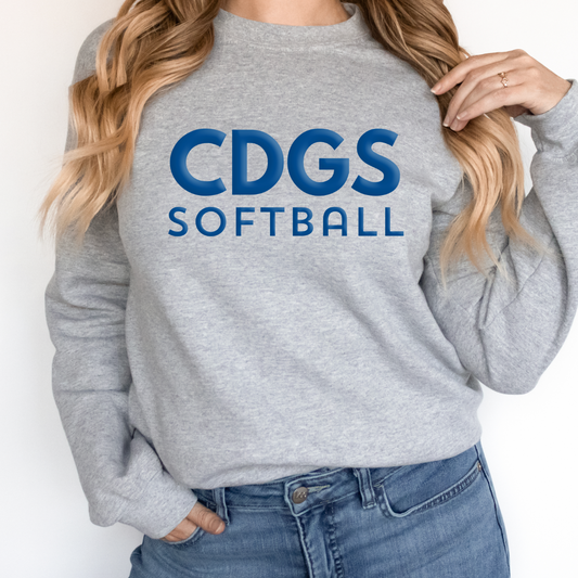 CDGS - Softball Puff Print - YOUTH AND ADULT