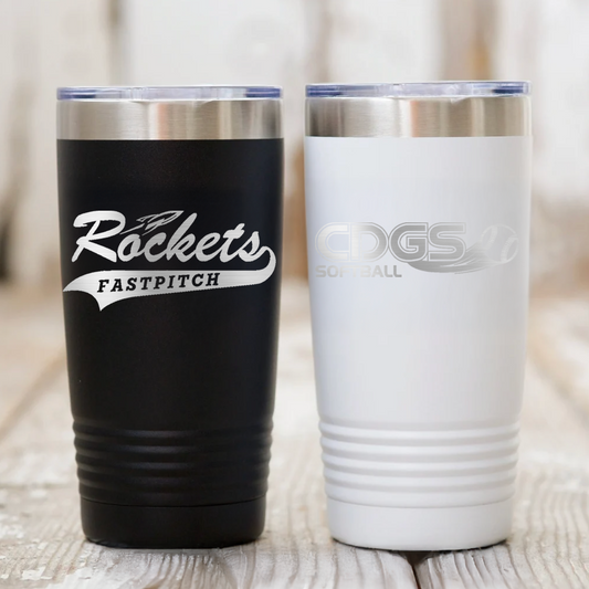 CDGS - 20 or 30 oz Fastpitch or CDGS Logo Tumbler