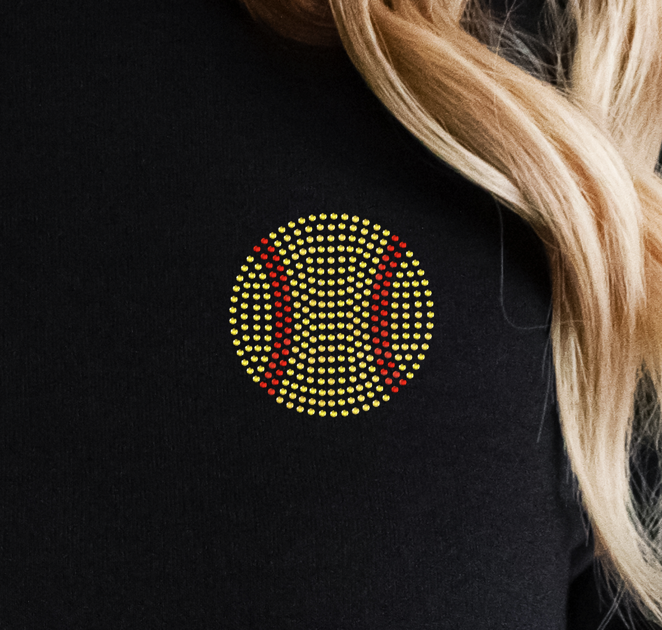 AHQ Rhinestone Pocket Baseball or Softball