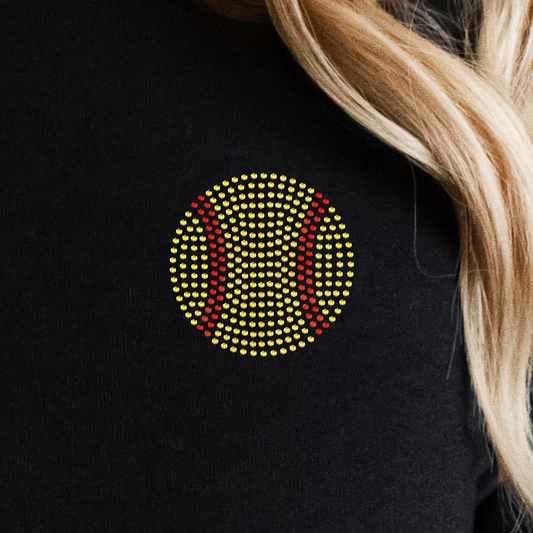 AHQ - Rhinestone Pocket Baseball or Softball