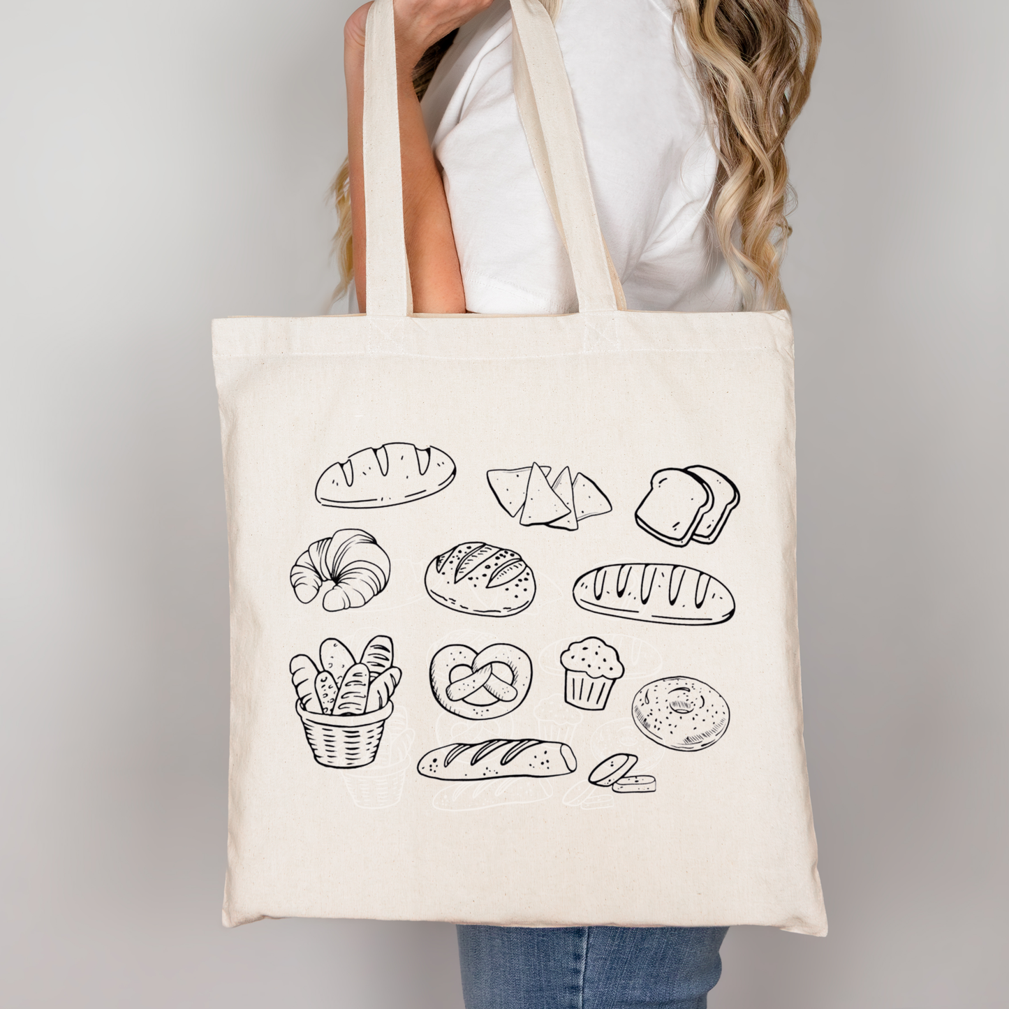 Kneaded By Christina - Bread Doodles Tote