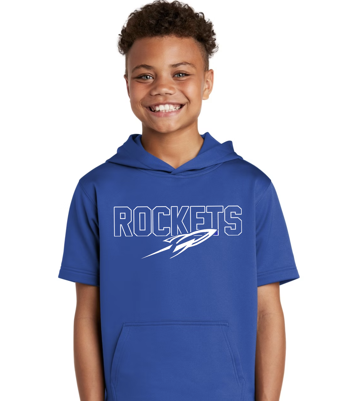 Sport-Tek Fleece Short Sleeve Hooded Pullover - YOUTH