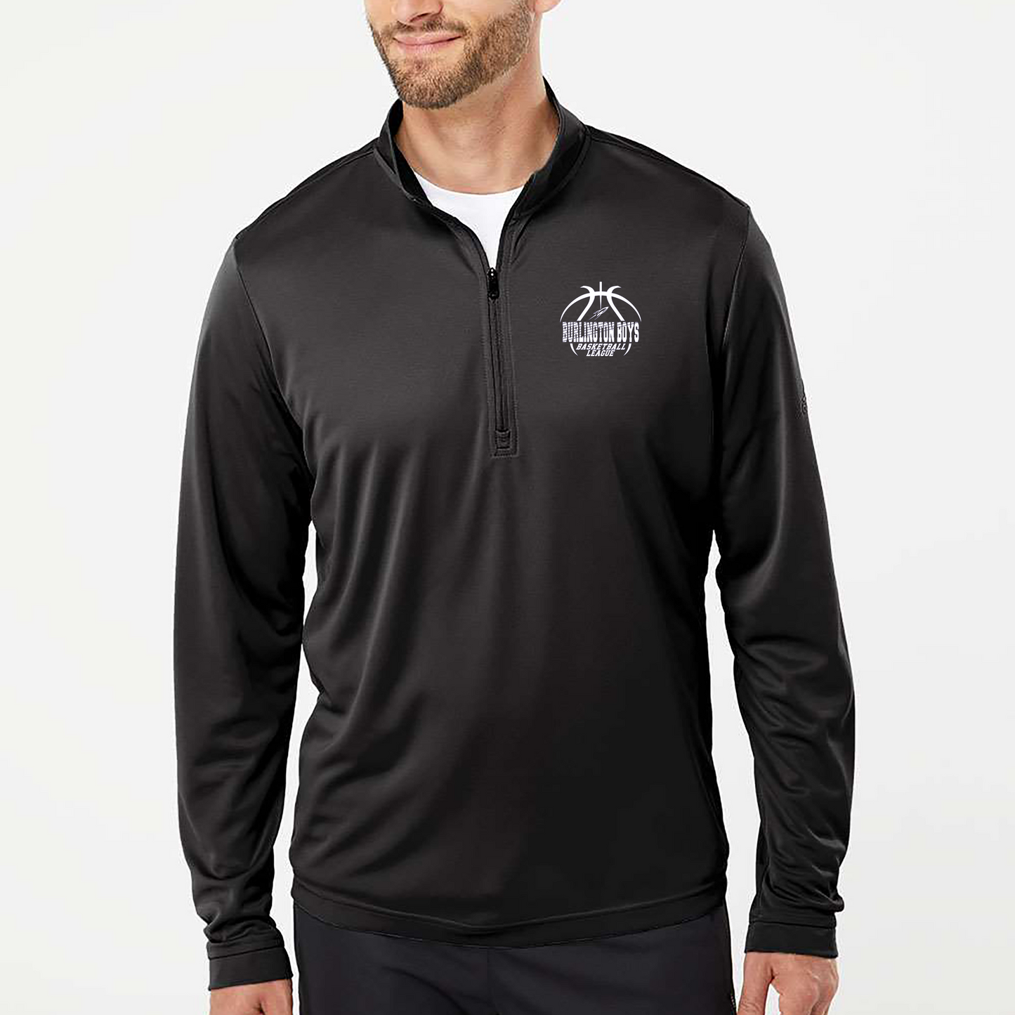 BBBL - Adidas Men's Lightweight Quarter-Zip Pullover - BBBL or ROCKETS Logo