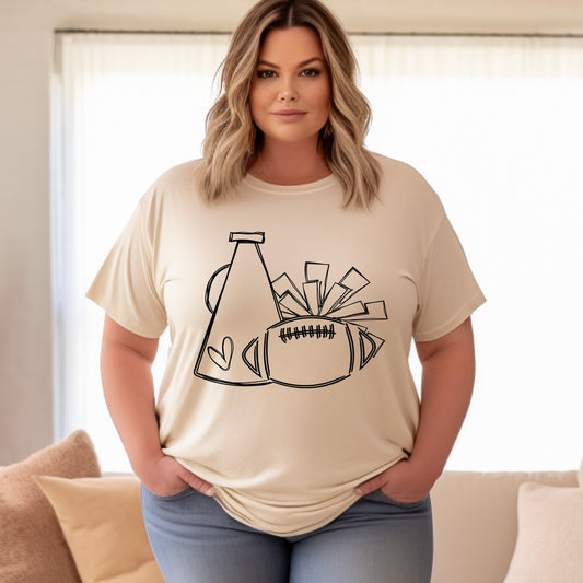 Football & Cheer Doodle