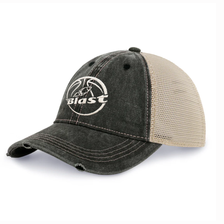 Blast - Distressed Mesh Adjustable Snapback Hat