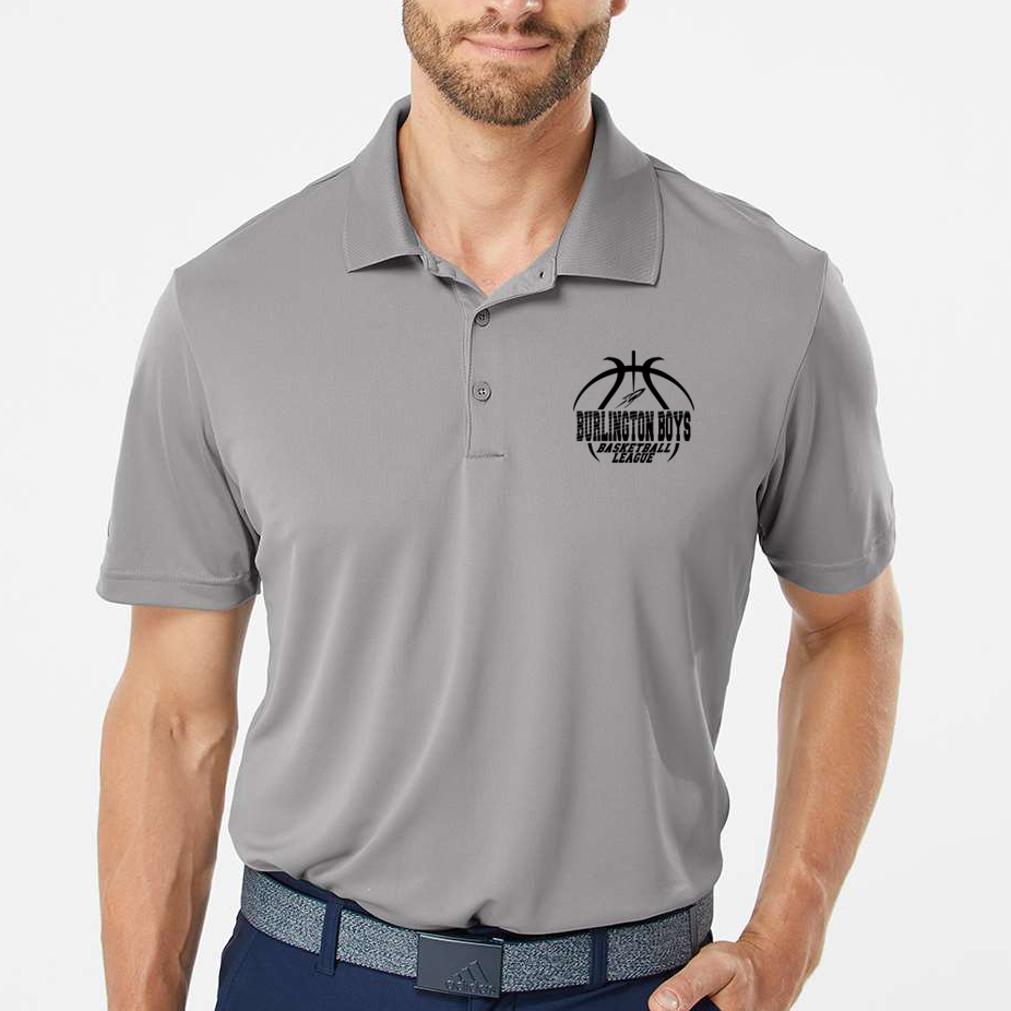 BBBL - Adidas Men's Performance Polo - BBBL or ROCKETS Logo