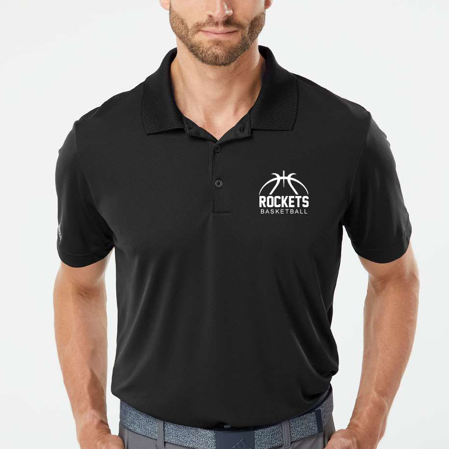BBBL - Adidas Men's Performance Polo - BBBL or ROCKETS Logo
