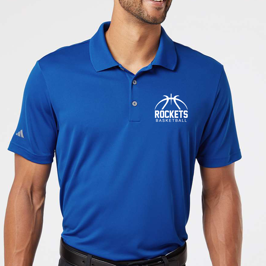 BBBL - Adidas Men's Performance Polo - BBBL or ROCKETS Logo
