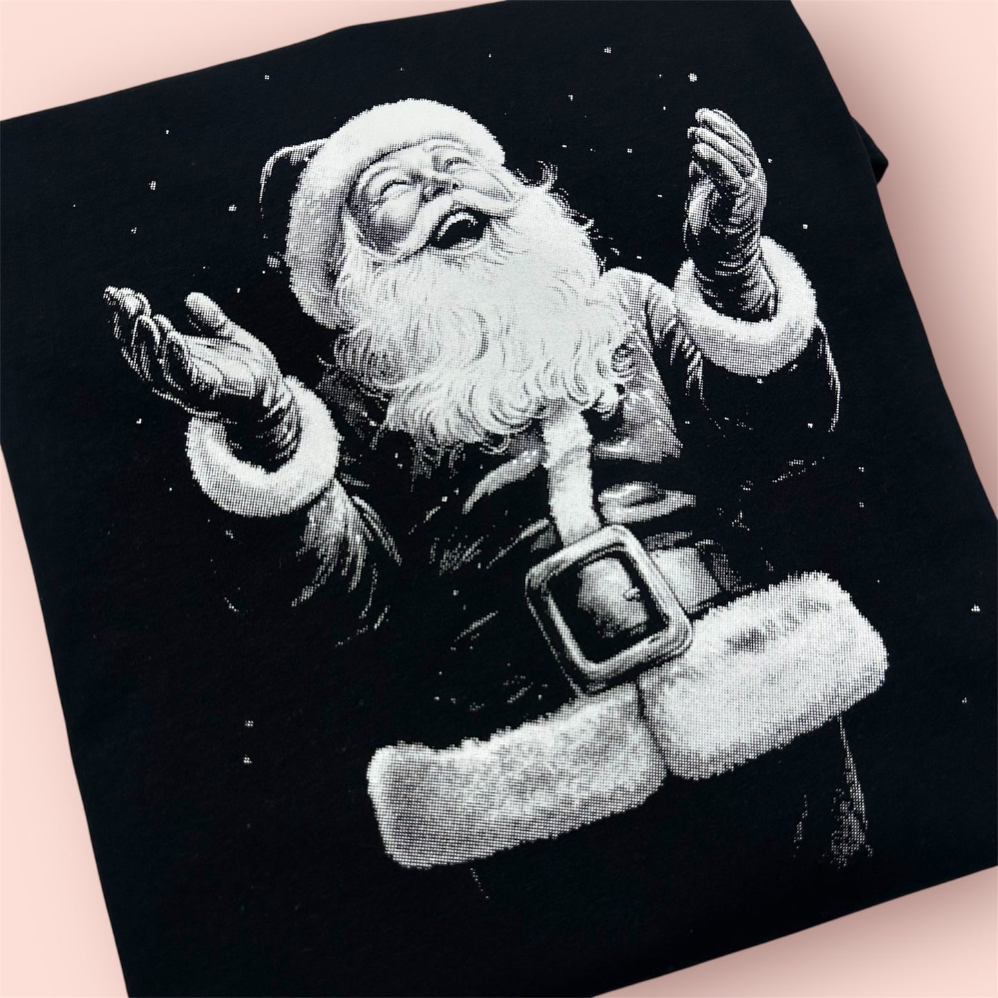 Vintage Half-Tone Santa