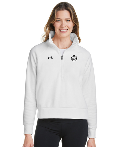 Ladies Under Armour 1/2 Zip with Blast Logo