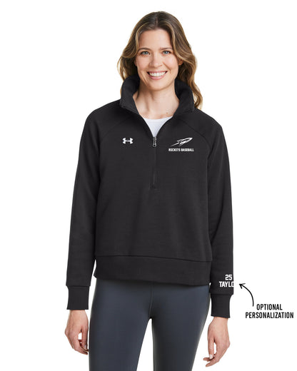 Ladies Under Armour 1/2 Zip with CDBL or ROCKETS Logo