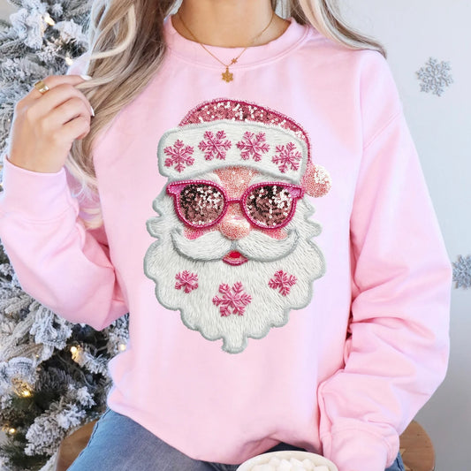 Santa - FAUX GLITTER