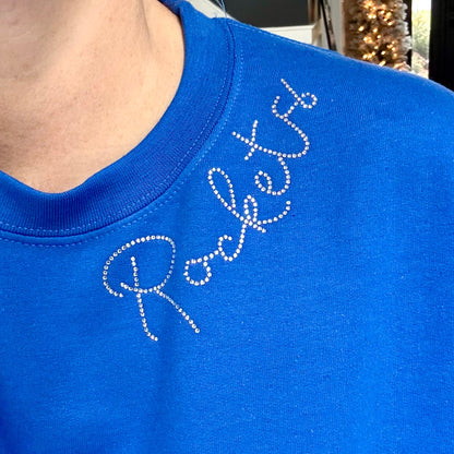 CDBL - Rockets Rhinestone Collar Text