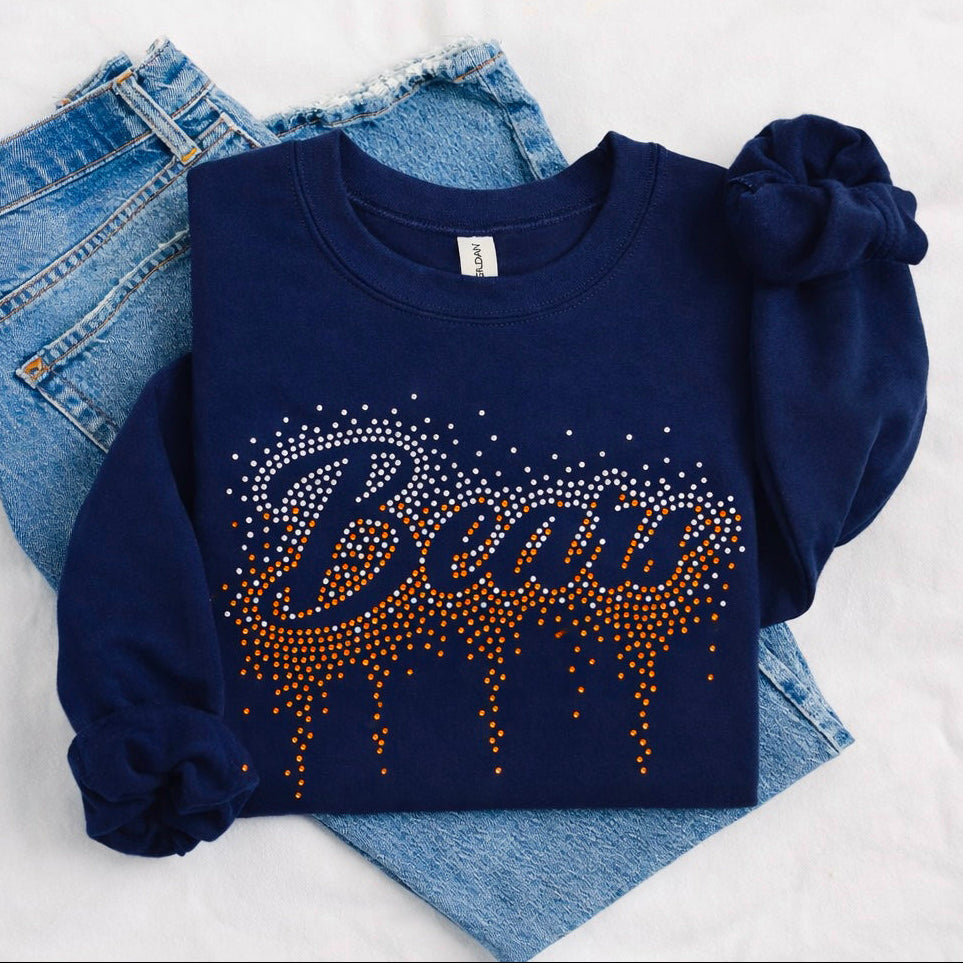 Bears Text - RHINESTONES