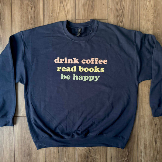 PF - XL - Crew Neck Gildan Sweatshirt in Navy, Image slightly angled