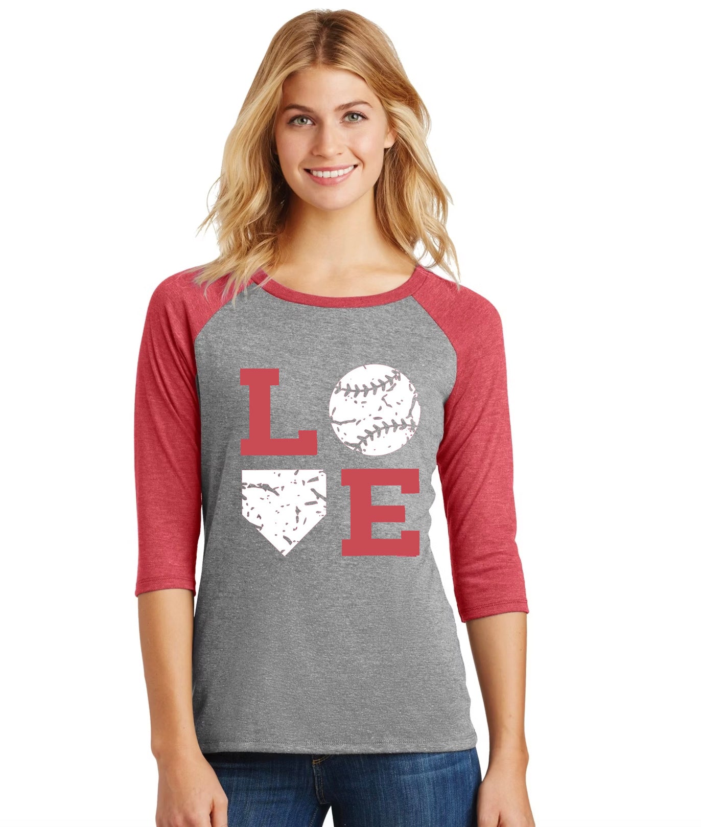 Baseball Love - Ladies Raglan