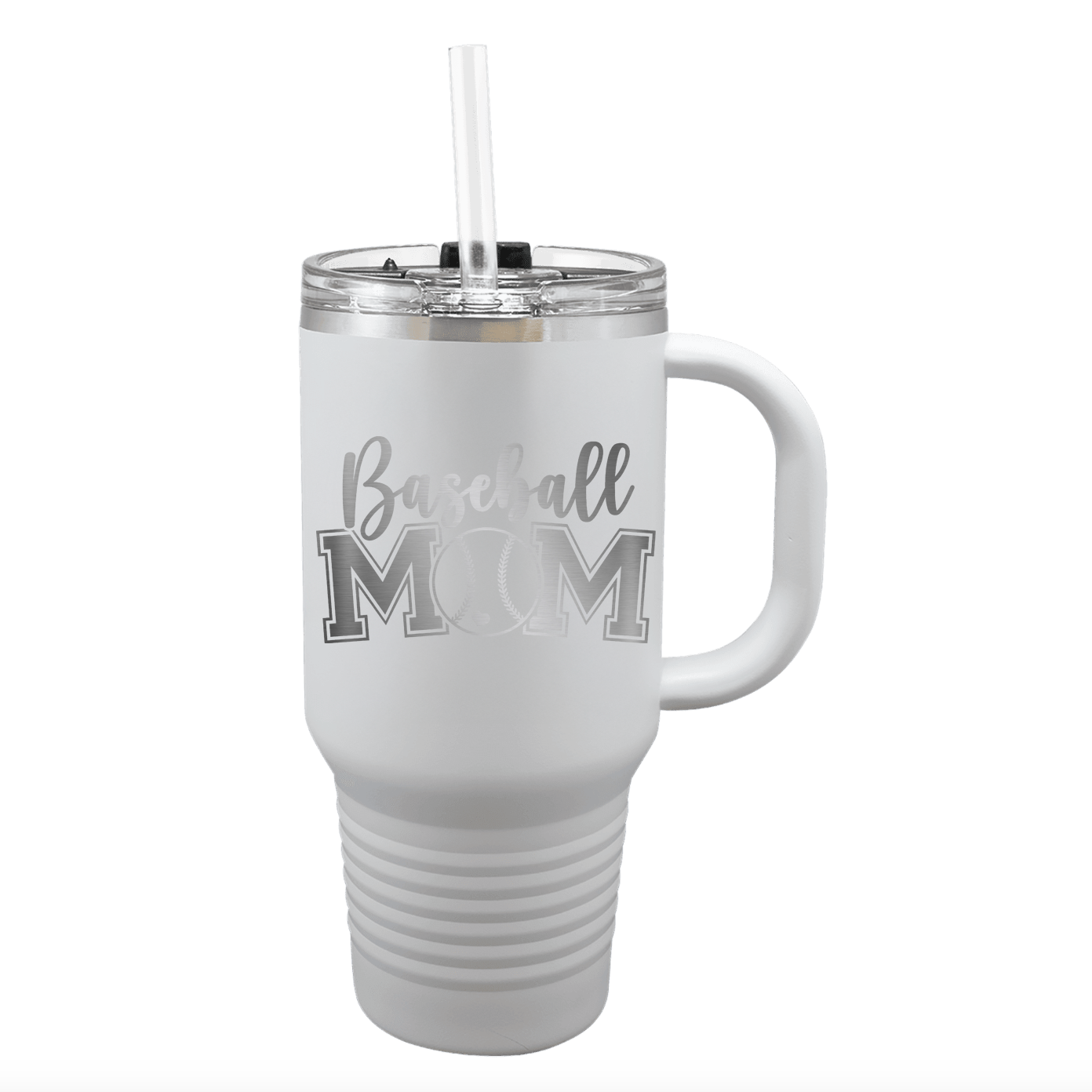 CDBL - Baseball Mom 32 oz. Polar Camel Travel Mug with Snap Lid and Straw