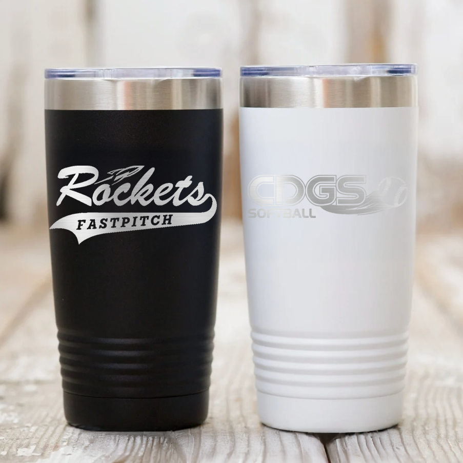 CDGS - 20 or 30 oz Fastpitch or CDGS Logo Tumbler