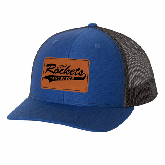 CDGS - Snapback Hat with Leather Patch with Fastpitch Logo