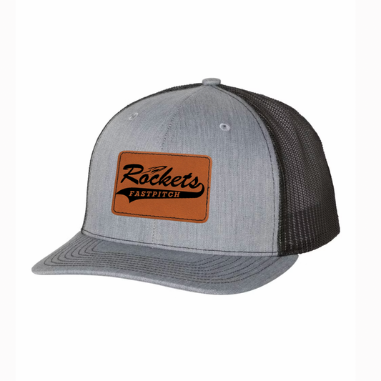 CDGS - Snapback Hat with Leather Patch with Fastpitch Logo