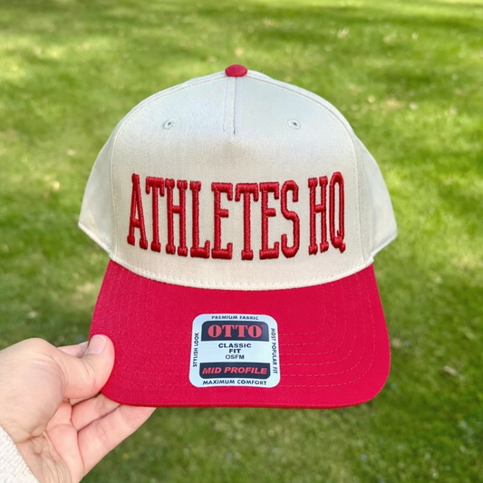 AHQ - Twill Trucker Hat with 3D Embroidery