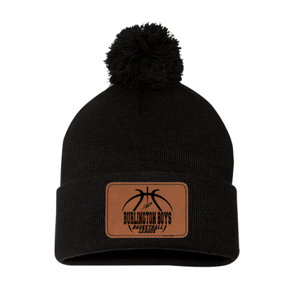 BBBL - Beanie with Leather Patch - BBBL or ROCKETS Logo