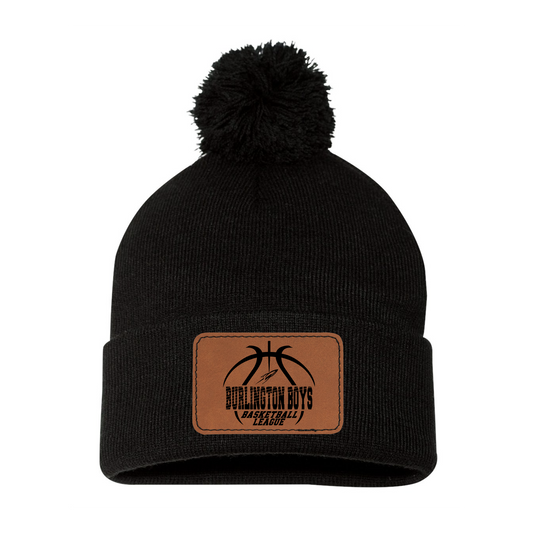 BBBL - Beanie with Leather Patch - BBBL or ROCKETS Logo