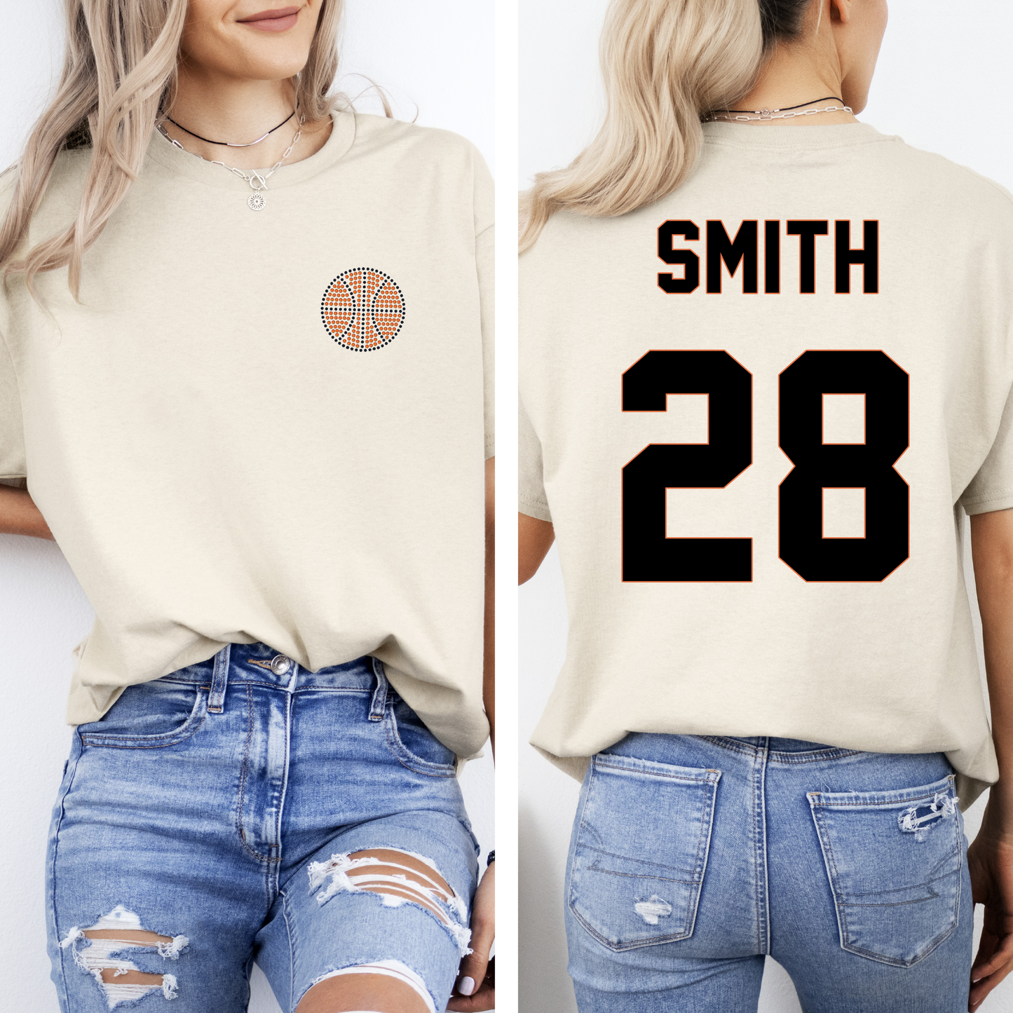 BBBL - SPANGLE Pocket Size Basketball w/ Name and Number