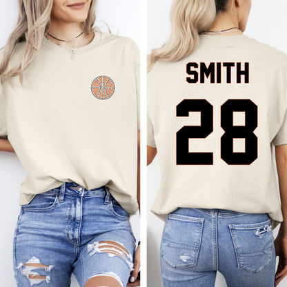 BBBL - SPANGLE Pocket Size Basketball w/ Name and Number