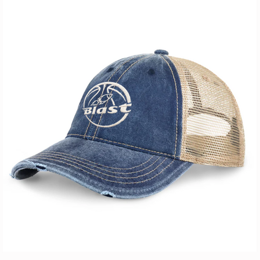 Blast - Distressed Mesh Adjustable Snapback Hat