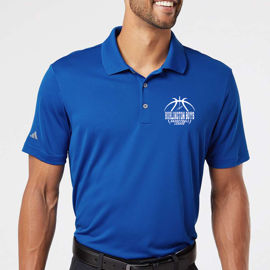 BBBL - Adidas Men's Performance Polo - BBBL or ROCKETS Logo