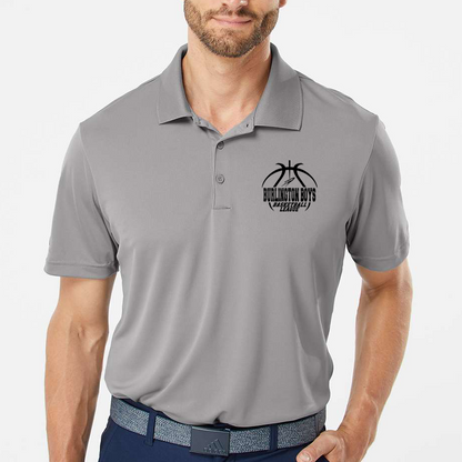 BBBL - Adidas Men's Performance Polo - BBBL or ROCKETS Logo