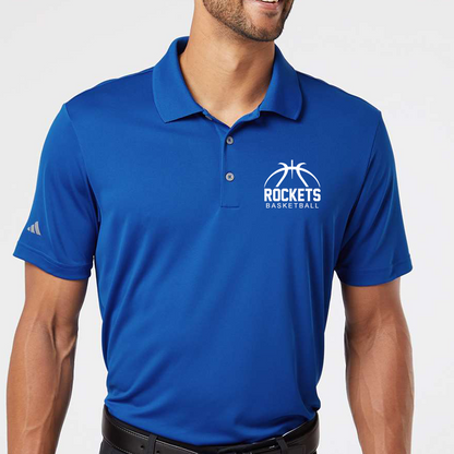 BBBL - Adidas Men's Performance Polo - BBBL or ROCKETS Logo