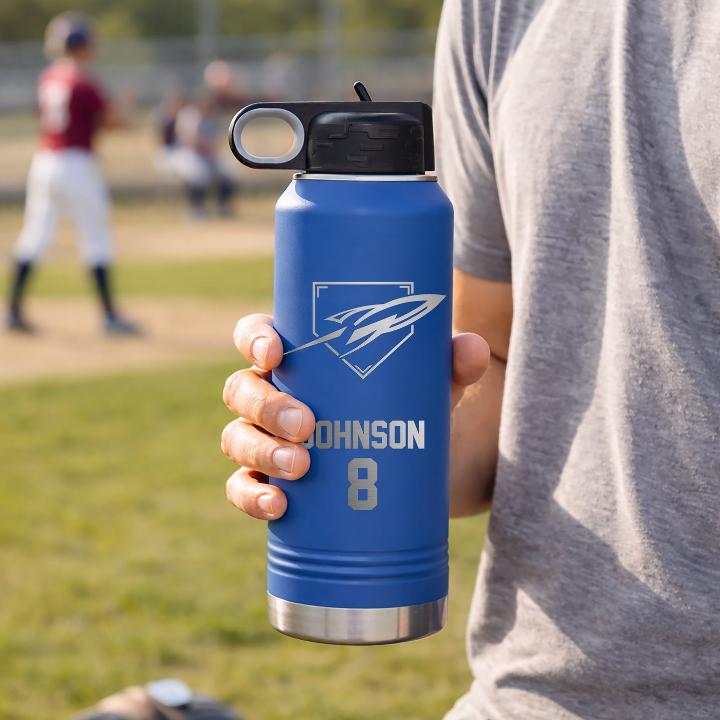 20 or 32 oz Rockets Water Bottle